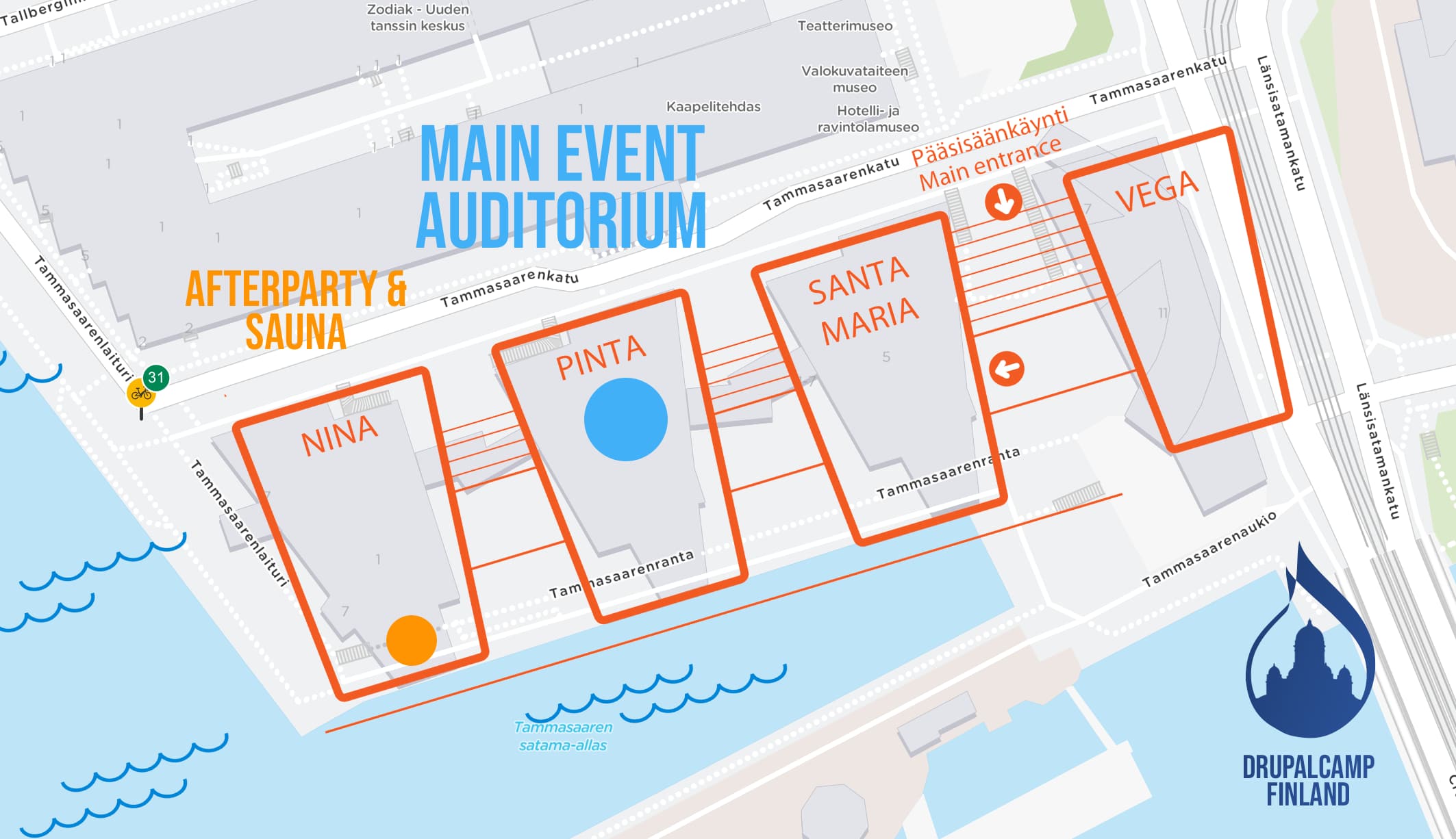 Event location at HTC, Helinki.